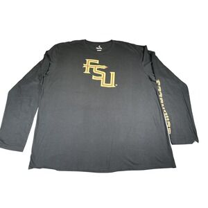 Fanatics Florida State Seminoles FSU Long Sleeve T Shirt Black Men's 2XL NWT St‎
